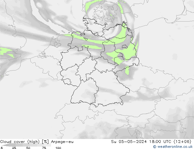 Nubes altas Arpege-eu dom 05.05.2024 18 UTC