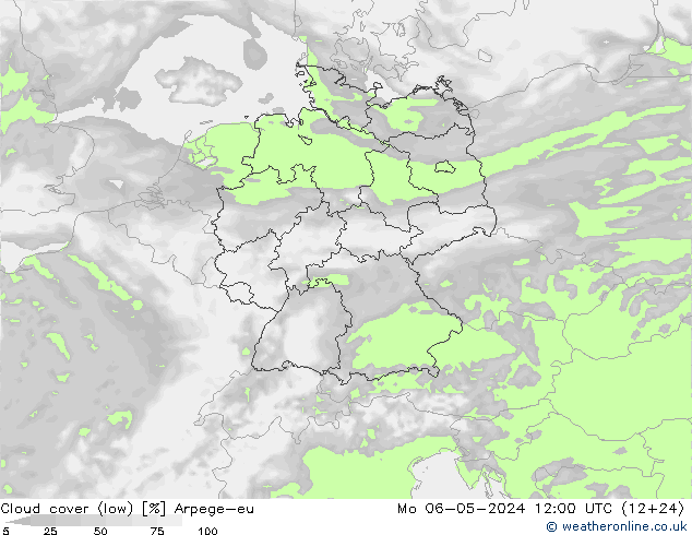 云 (低) Arpege-eu 星期一 06.05.2024 12 UTC