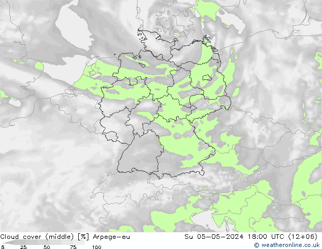 Nubes medias Arpege-eu dom 05.05.2024 18 UTC