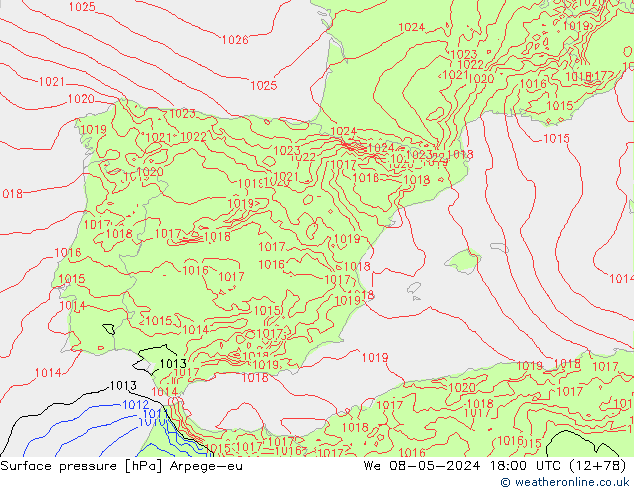      Arpege-eu  08.05.2024 18 UTC