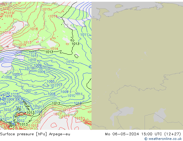 Yer basıncı Arpege-eu Pzt 06.05.2024 15 UTC