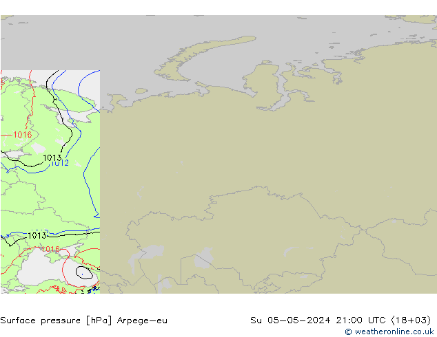 pression de l'air Arpege-eu dim 05.05.2024 21 UTC