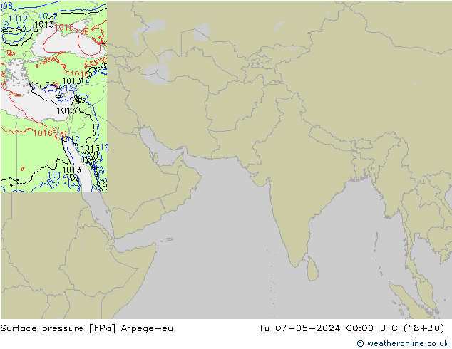 pression de l'air Arpege-eu mar 07.05.2024 00 UTC