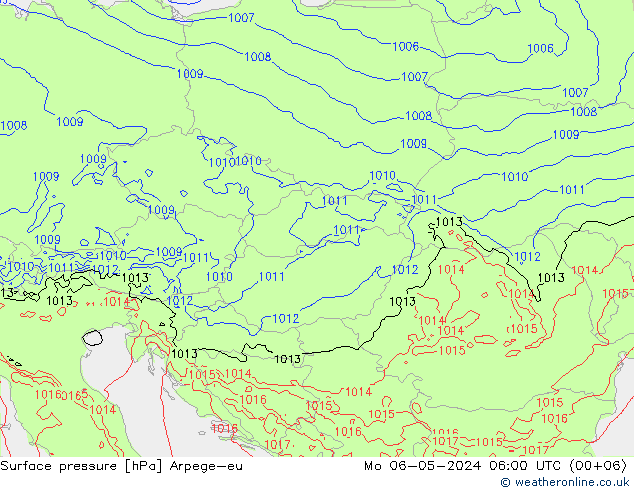 Luchtdruk (Grond) Arpege-eu ma 06.05.2024 06 UTC