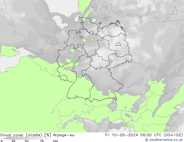 облака (средний) Arpege-eu пт 10.05.2024 06 UTC