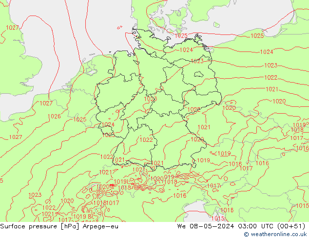 ciśnienie Arpege-eu śro. 08.05.2024 03 UTC