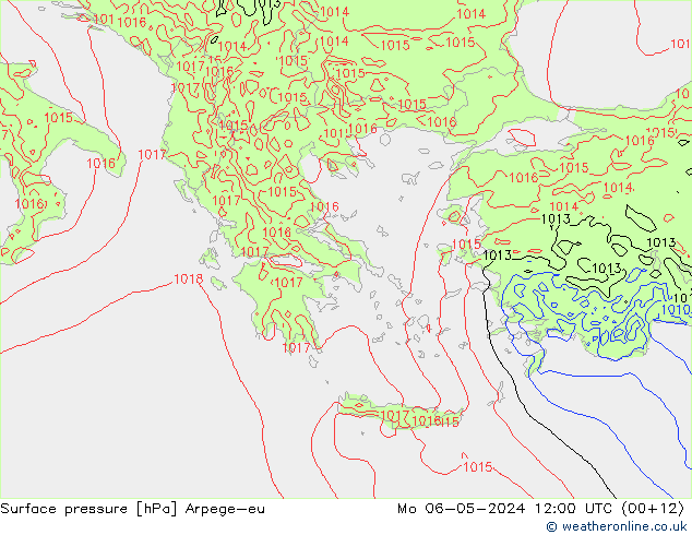 Luchtdruk (Grond) Arpege-eu ma 06.05.2024 12 UTC