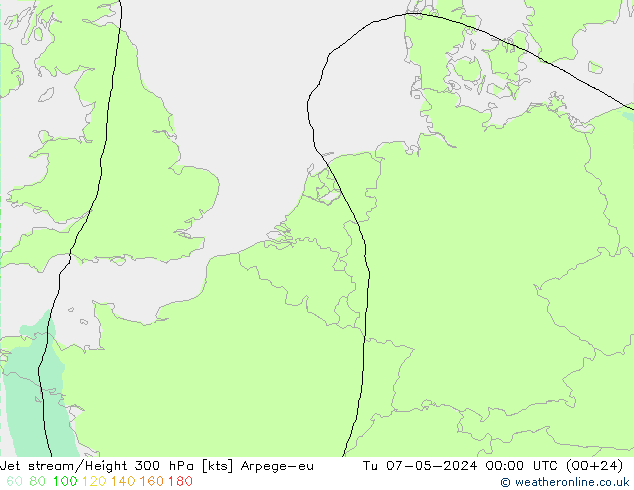 Courant-jet Arpege-eu mar 07.05.2024 00 UTC