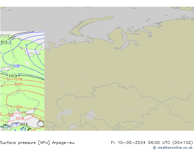 Bodendruck Arpege-eu Fr 10.05.2024 06 UTC