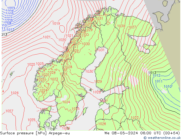      Arpege-eu  08.05.2024 06 UTC