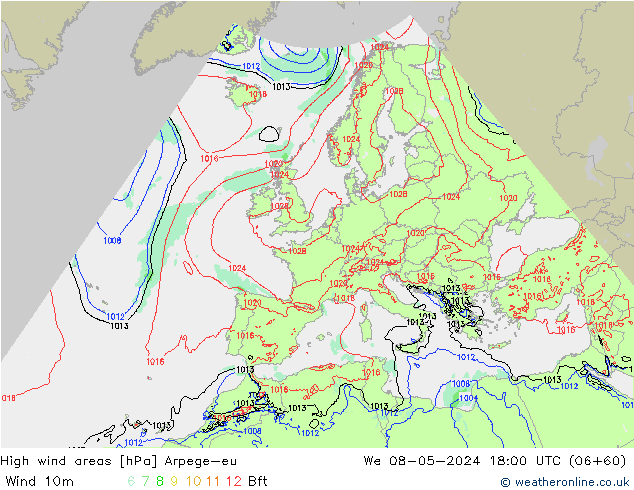 Sturmfelder Arpege-eu Mi 08.05.2024 18 UTC