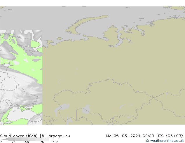 nuvens (high) Arpege-eu Seg 06.05.2024 09 UTC
