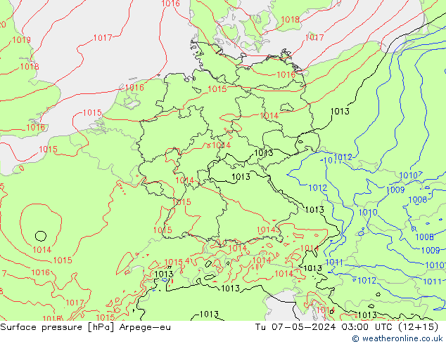 ciśnienie Arpege-eu wto. 07.05.2024 03 UTC