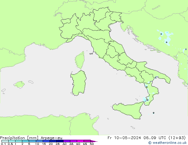 Precipitation Arpege-eu Fr 10.05.2024 09 UTC