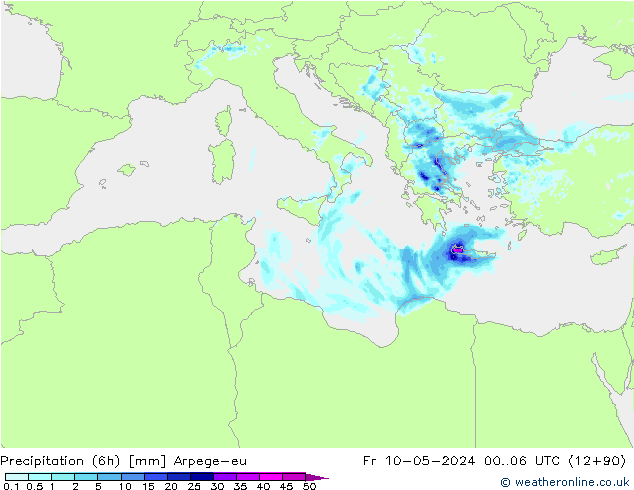 Nied. akkumuliert (6Std) Arpege-eu Fr 10.05.2024 06 UTC