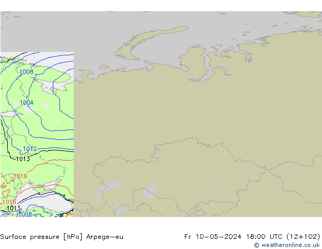 ciśnienie Arpege-eu pt. 10.05.2024 18 UTC