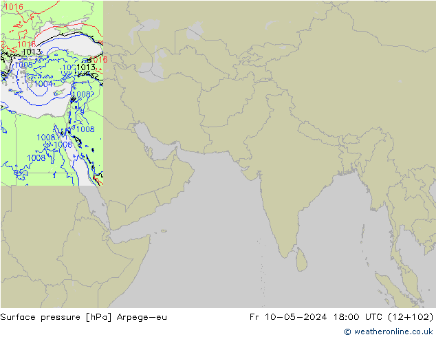 pression de l'air Arpege-eu ven 10.05.2024 18 UTC