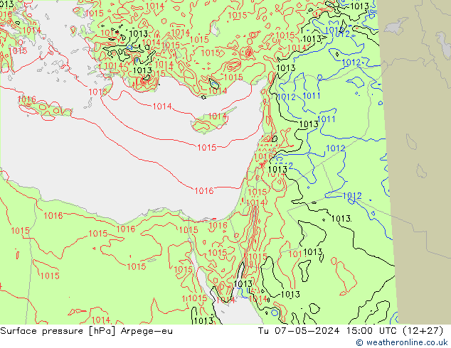 Luchtdruk (Grond) Arpege-eu di 07.05.2024 15 UTC