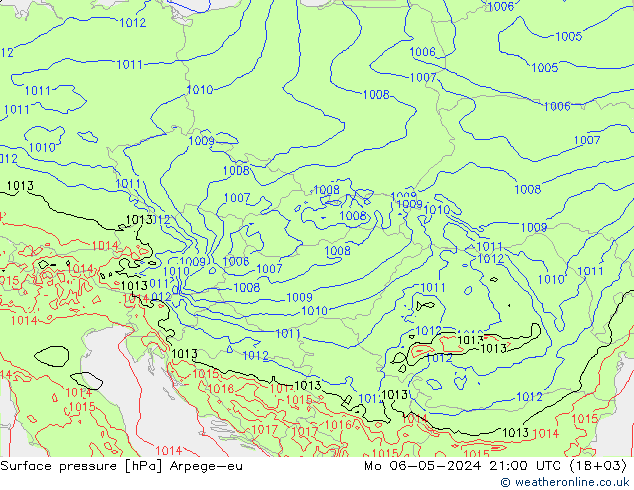 ciśnienie Arpege-eu pon. 06.05.2024 21 UTC