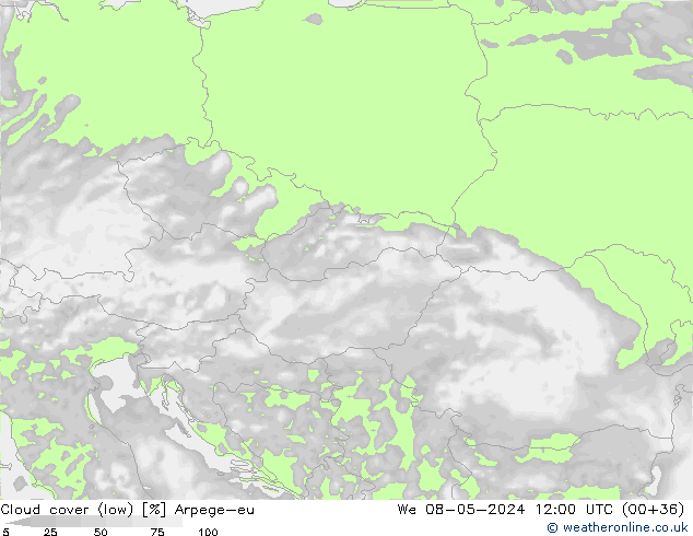 облака (низкий) Arpege-eu ср 08.05.2024 12 UTC