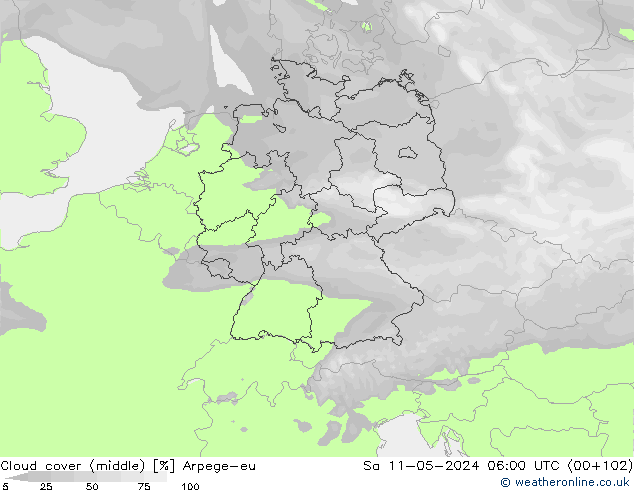 Bulutlar (orta) Arpege-eu Cts 11.05.2024 06 UTC