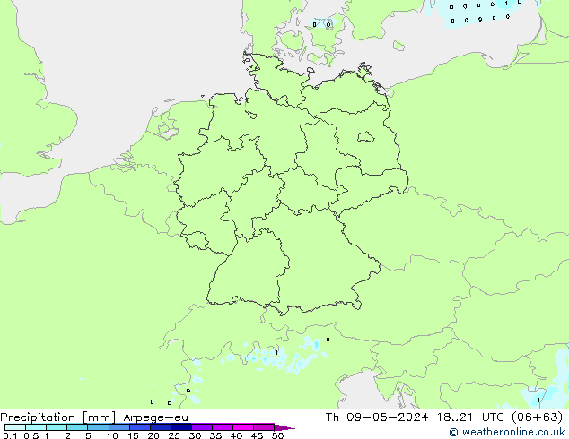 Yağış Arpege-eu Per 09.05.2024 21 UTC