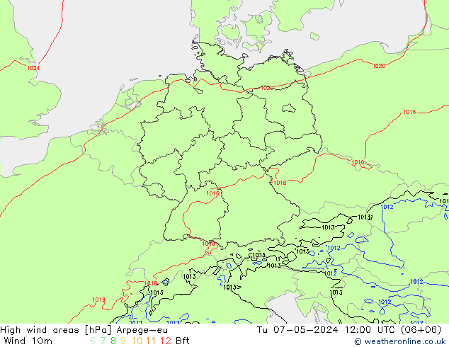 Sturmfelder Arpege-eu Di 07.05.2024 12 UTC