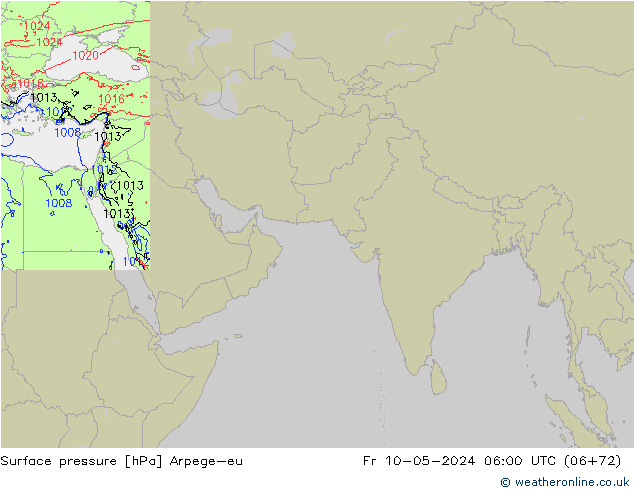 ciśnienie Arpege-eu pt. 10.05.2024 06 UTC
