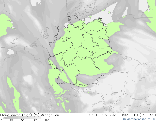 Nubi alte Arpege-eu sab 11.05.2024 18 UTC