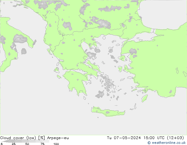 Nuages (bas) Arpege-eu mar 07.05.2024 15 UTC