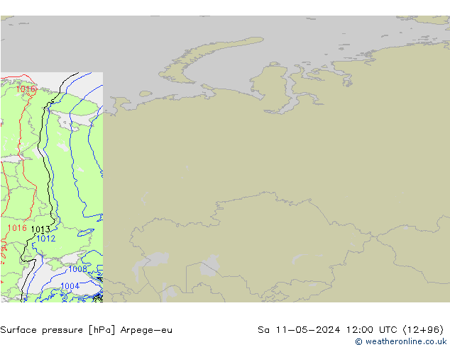 Luchtdruk (Grond) Arpege-eu za 11.05.2024 12 UTC