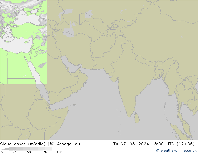 Wolken (mittel) Arpege-eu Di 07.05.2024 18 UTC