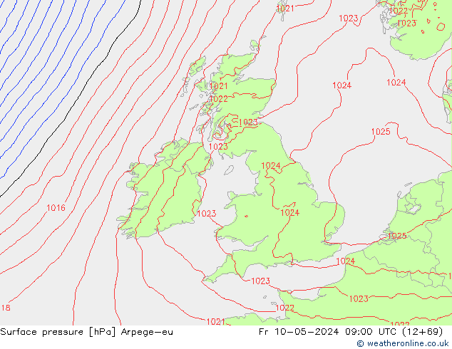 ciśnienie Arpege-eu pt. 10.05.2024 09 UTC