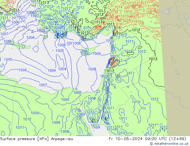 pression de l'air Arpege-eu ven 10.05.2024 09 UTC