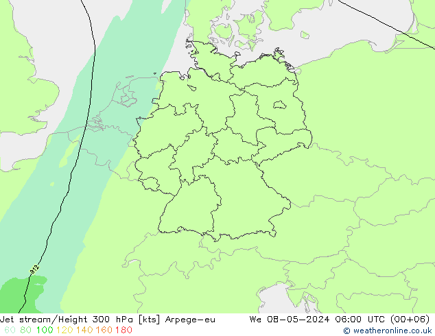 高速氣流 Arpege-eu 星期三 08.05.2024 06 UTC