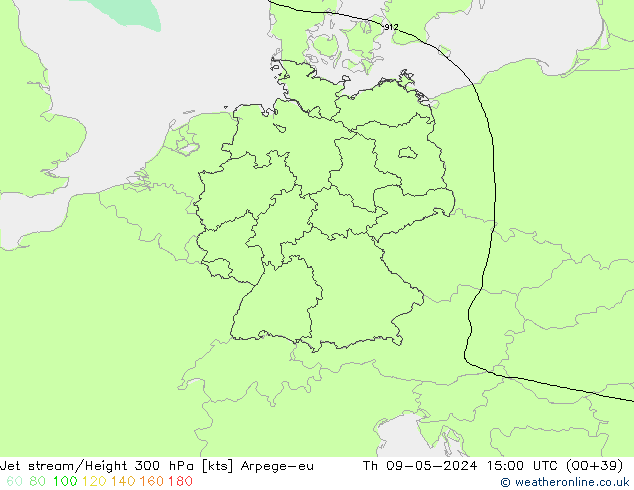Jet Akımları Arpege-eu Per 09.05.2024 15 UTC