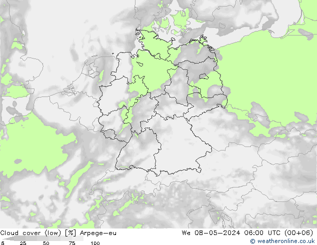 云 (低) Arpege-eu 星期三 08.05.2024 06 UTC
