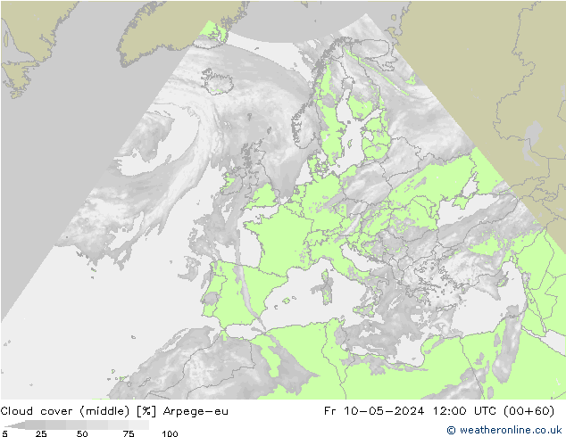 Bulutlar (orta) Arpege-eu Cu 10.05.2024 12 UTC