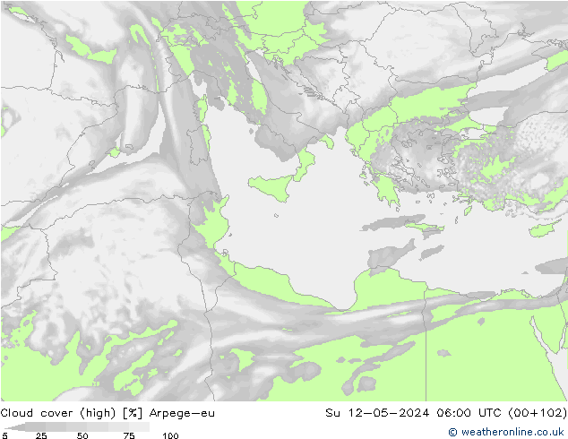 облака (средний) Arpege-eu Вс 12.05.2024 06 UTC