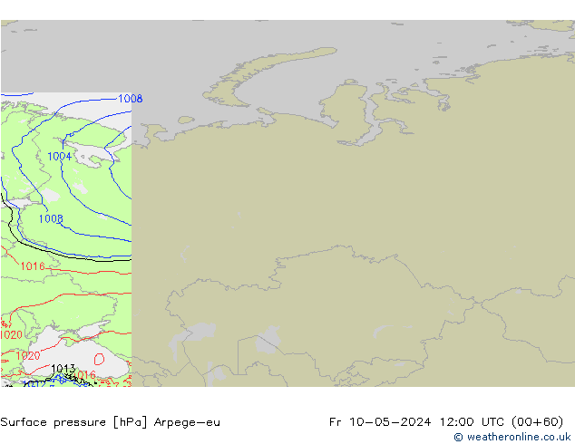 ciśnienie Arpege-eu pt. 10.05.2024 12 UTC