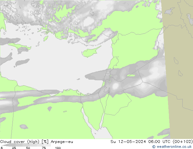 Wolken (hohe) Arpege-eu So 12.05.2024 06 UTC