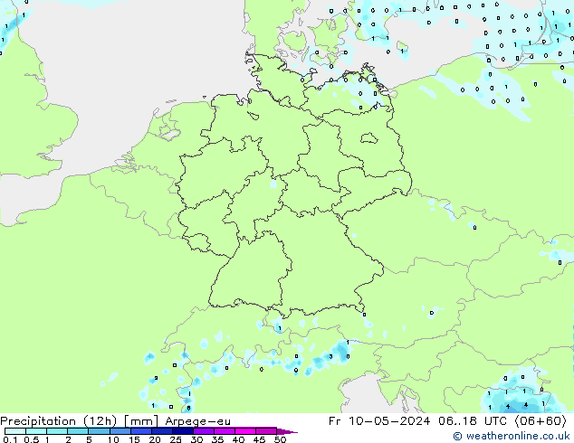 opad (12h) Arpege-eu pt. 10.05.2024 18 UTC