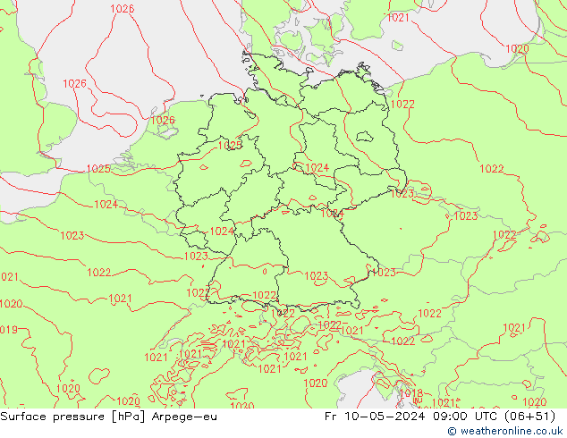      Arpege-eu  10.05.2024 09 UTC