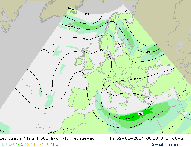 高速氣流 Arpege-eu 星期四 09.05.2024 06 UTC
