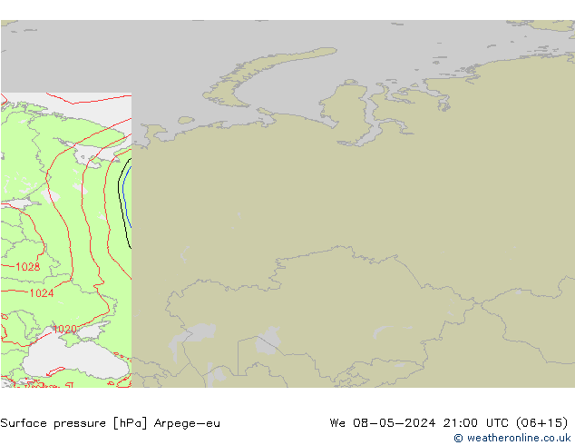 ciśnienie Arpege-eu śro. 08.05.2024 21 UTC