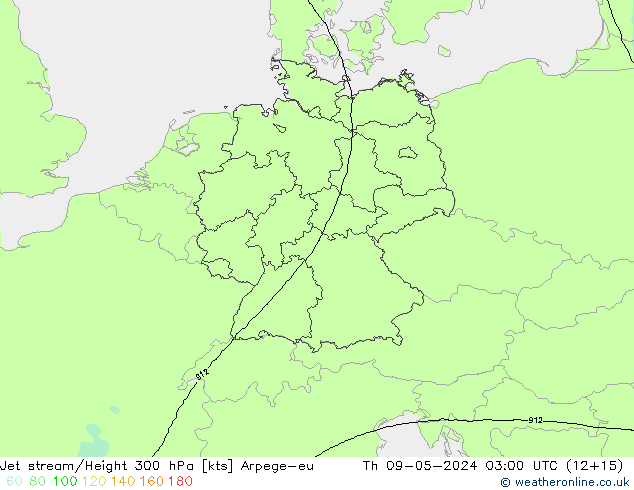 Jet Akımları Arpege-eu Per 09.05.2024 03 UTC