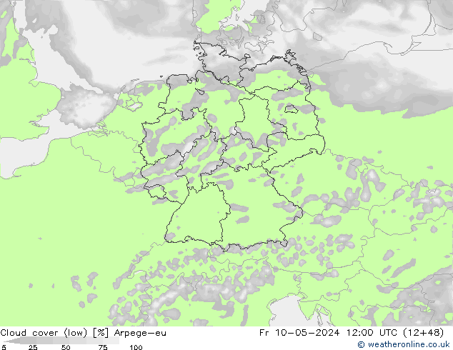 Bulutlar (düşük) Arpege-eu Cu 10.05.2024 12 UTC