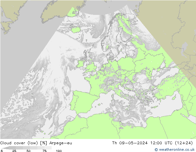 Wolken (tief) Arpege-eu Do 09.05.2024 12 UTC