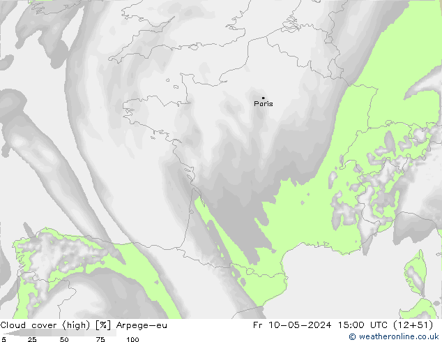 облака (средний) Arpege-eu пт 10.05.2024 15 UTC