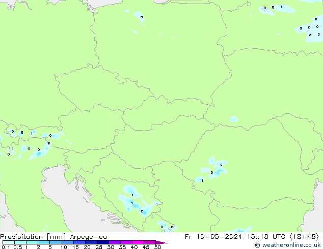 Precipitation Arpege-eu Fr 10.05.2024 18 UTC